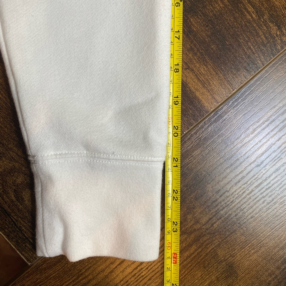 The North Face white and black logo hoodie size M woman’s EUC - Picture 11 of 15